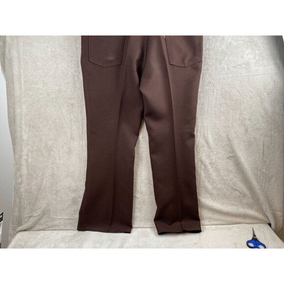 Levis Mens 517 Jeans 42x30 Boot Cut Brown 100% Polyester Vintage 1972 - Picture 12 of 16